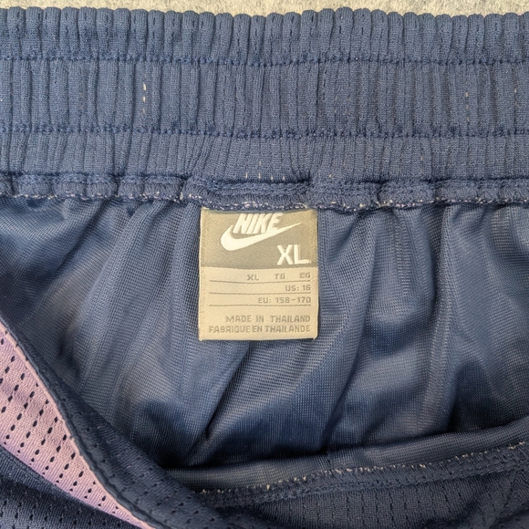 Nike vintage capri 3/4 Mesh, Gym, Yoga, Athletic, Sports Pants - Navy/Purple XL - Picture 7 of 9